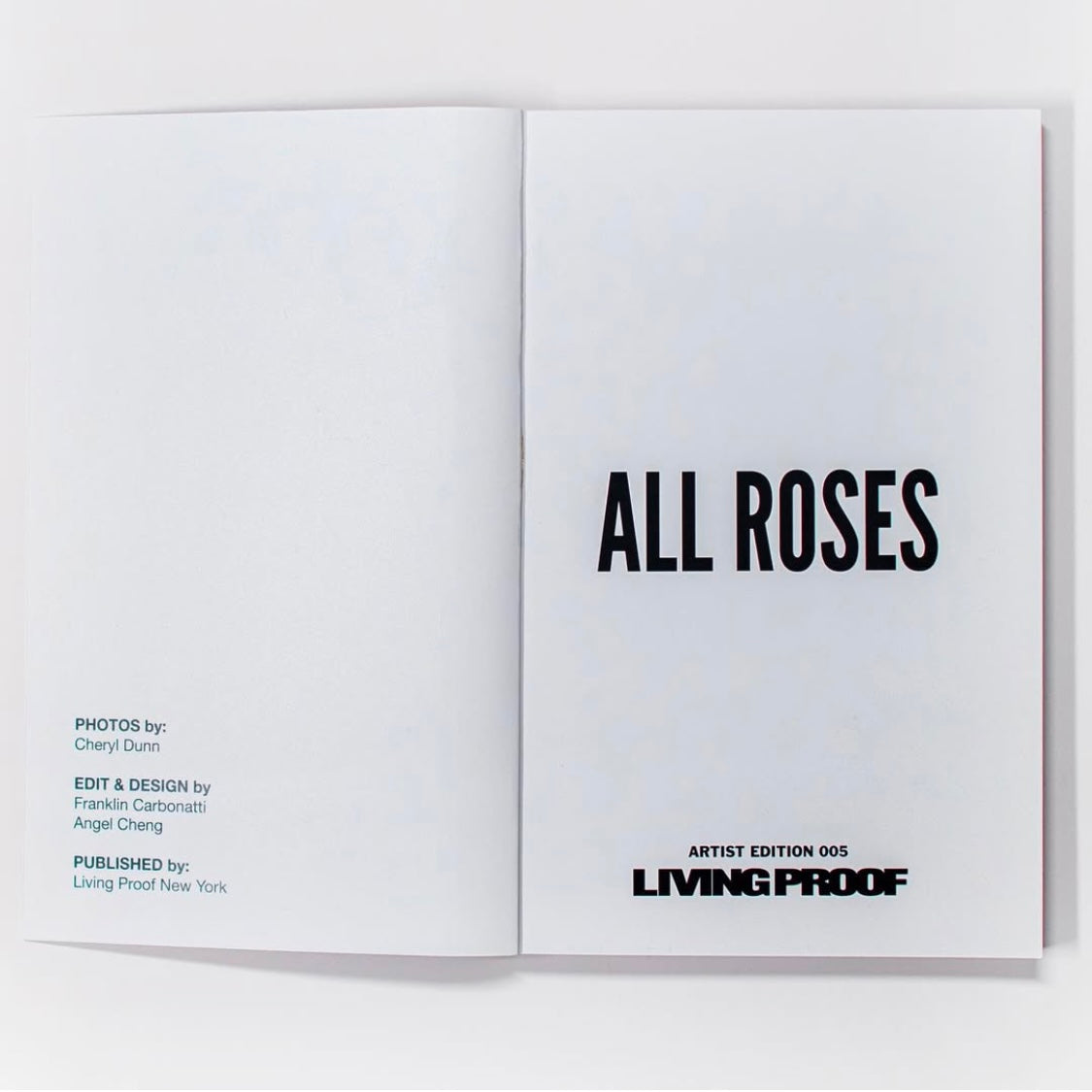 “All Roses” - a book by Cheryl Dunn