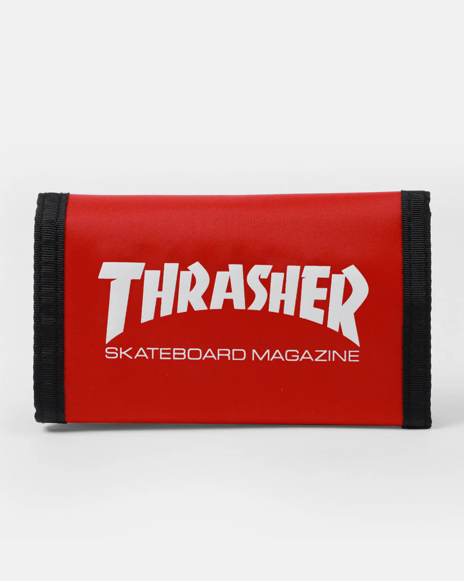 THRASHER SKATE MAG - VELCRO WALLET - RED