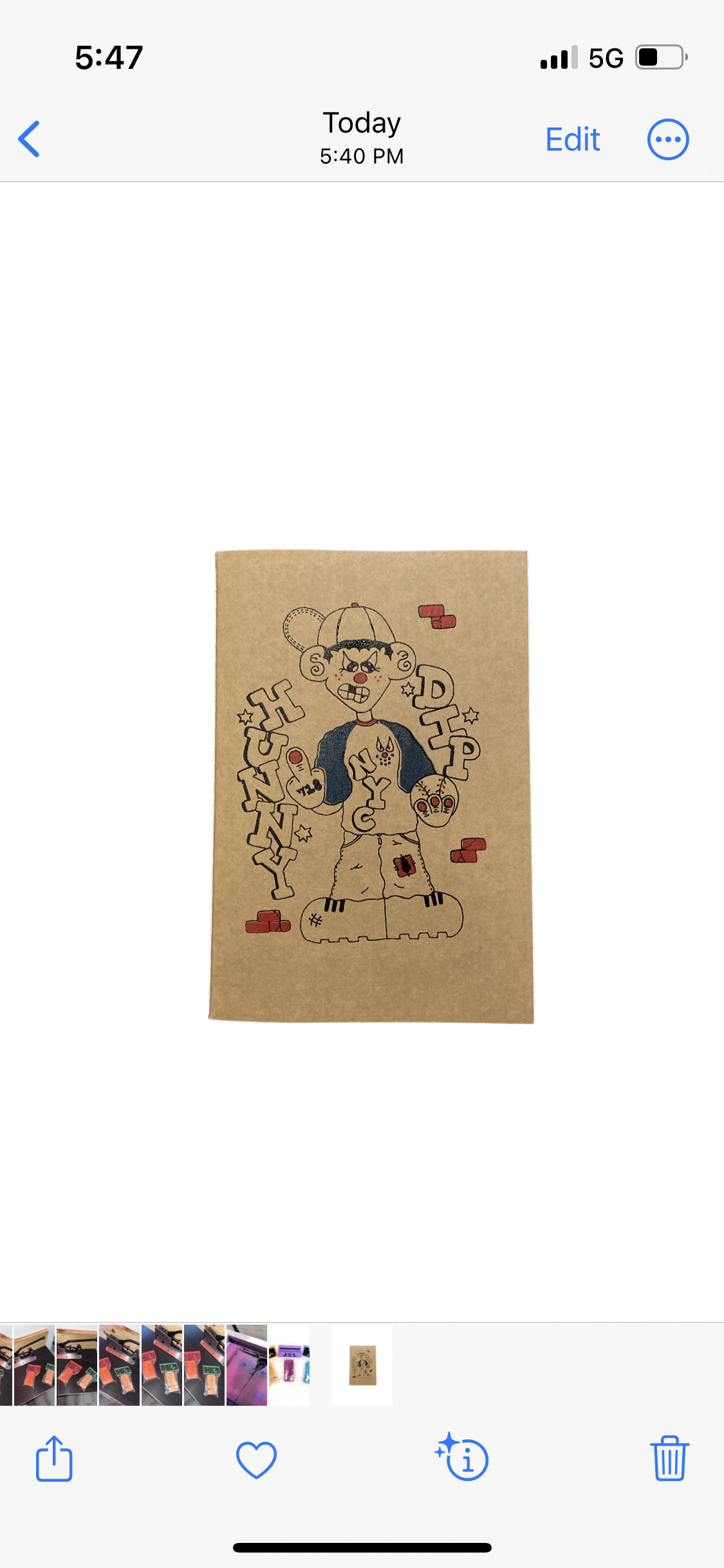 Hunny Dip NY “Homie Sketch Book”