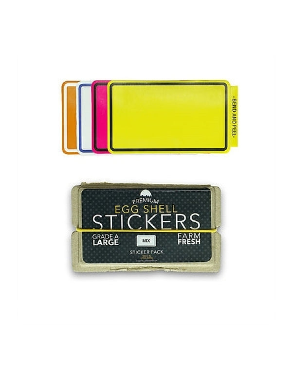 EGG SHELL STICKER PACK (LINE BORDER) - MIXED PACK