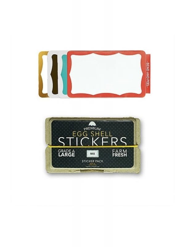 Egg Shell Sticker Pack (Wavy Border) - Mixed Pack