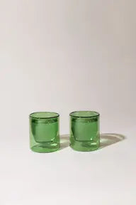 6 oz Double-Wall Verde Glass Set