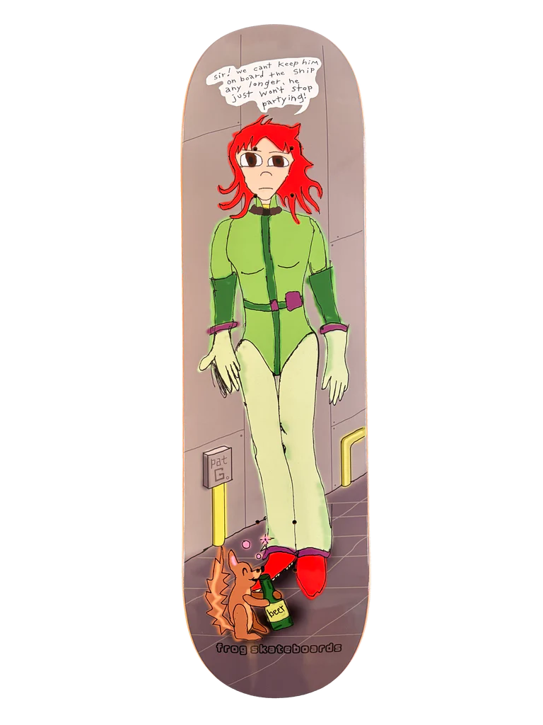 Party Squirrel Pat G Pro Deck
Frog Skateboards 8.38