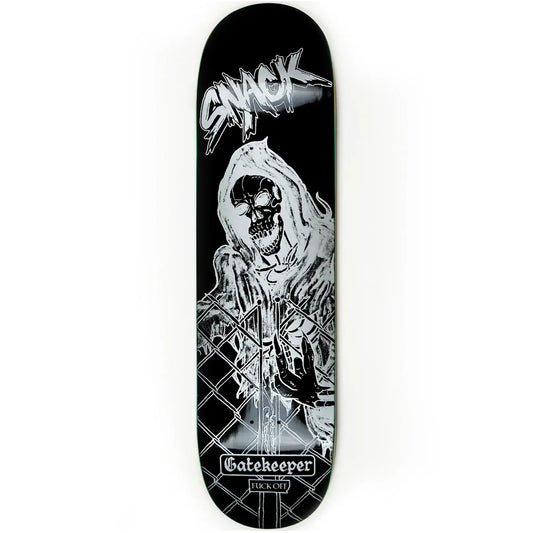 Snack Gatekeeper Black Skateboard Deck 8.38