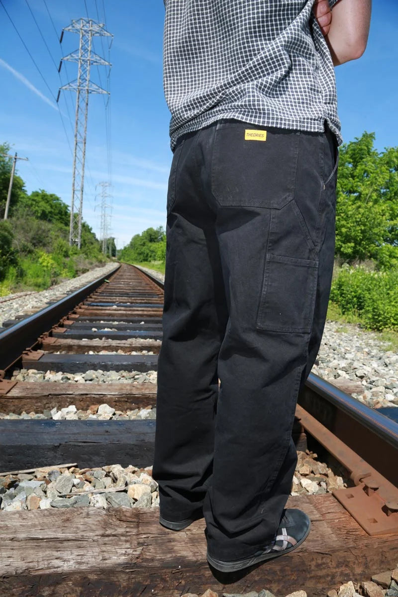 Theories PIANO TRAP 2 Carpenter Pant Washed Black