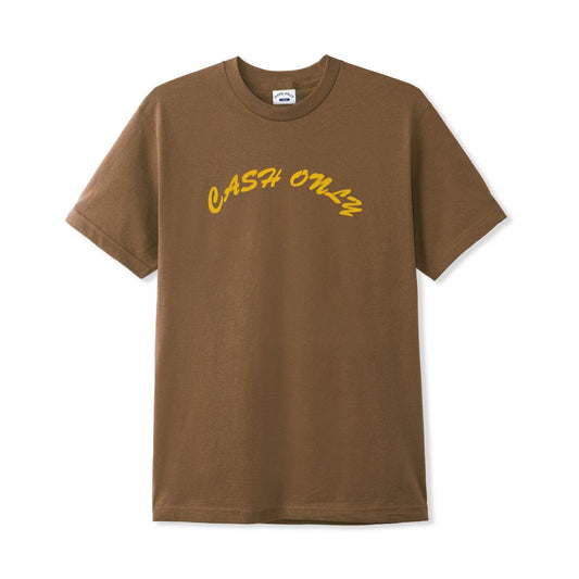 Cash Only Stencil Logo Tee