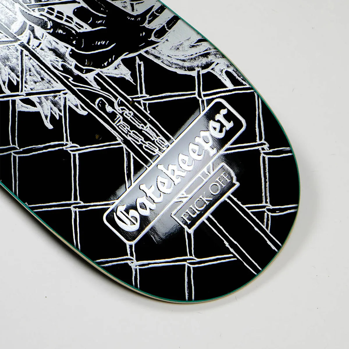 Snack Gatekeeper Black Skateboard Deck 8.38