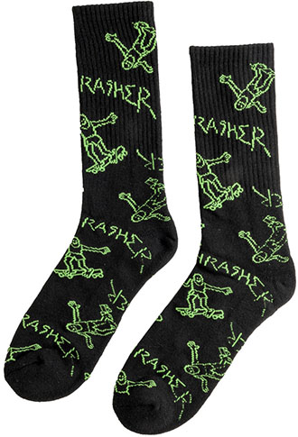 THRASHER GONZ LOGO CREW SOCKS