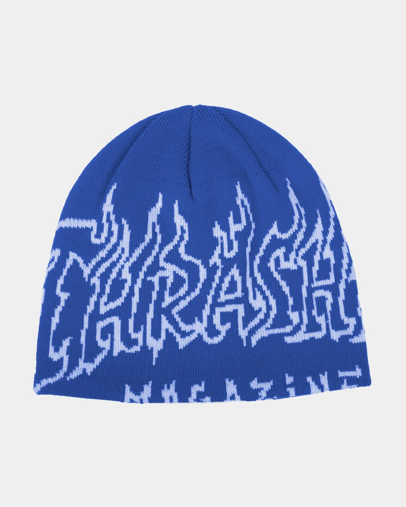 THRASHER FIRE OUTLINED SKULLY BEANIE